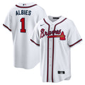 Atlanta Braves Ozzie Albies Nike White Home Replica Player Name Jersey