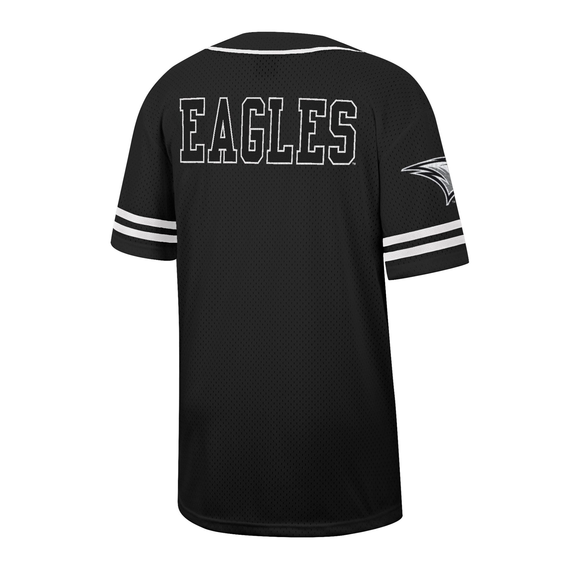 Colosseum Black North Carolina Central Eagles Free Spirited Mesh Button-Up Baseball Jersey