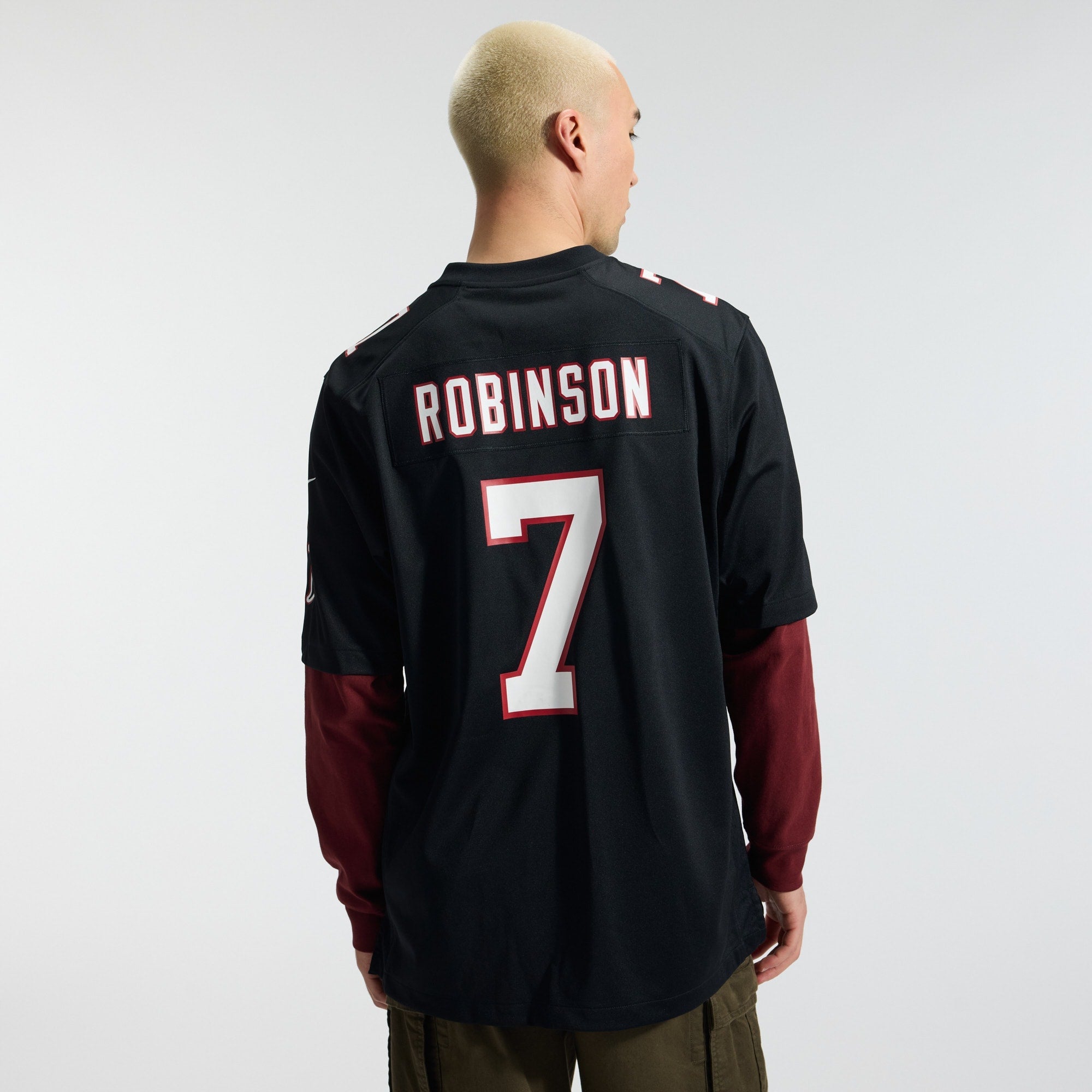 Atlanta Falcons Bijan Robinson Nike Black Throwback Game Jersey