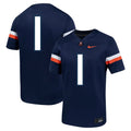 Nike #1 Navy Virginia Cavaliers Untouchable Football Jersey