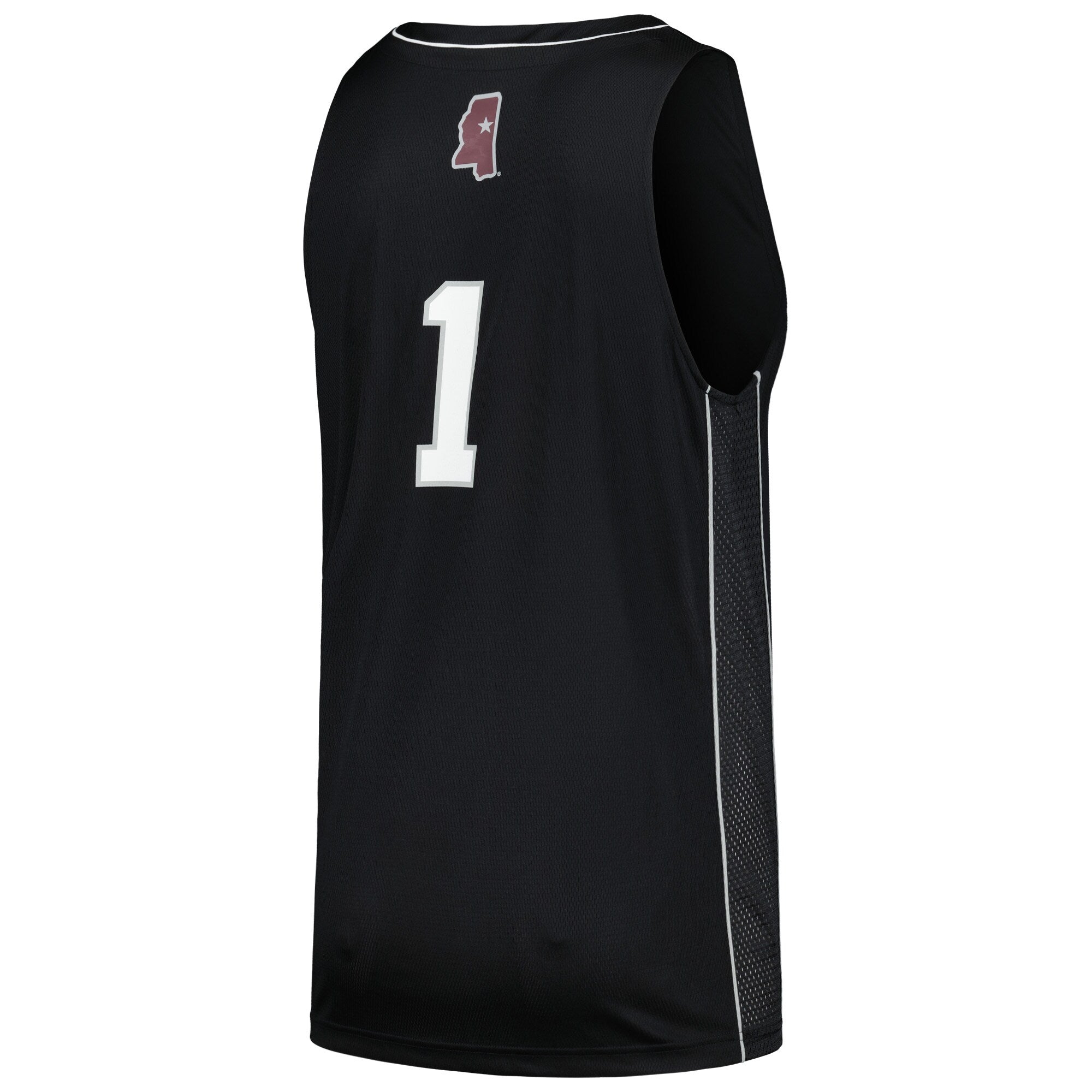 adidas #1 Black Mississippi State Bulldogs Swingman Basketball Jersey