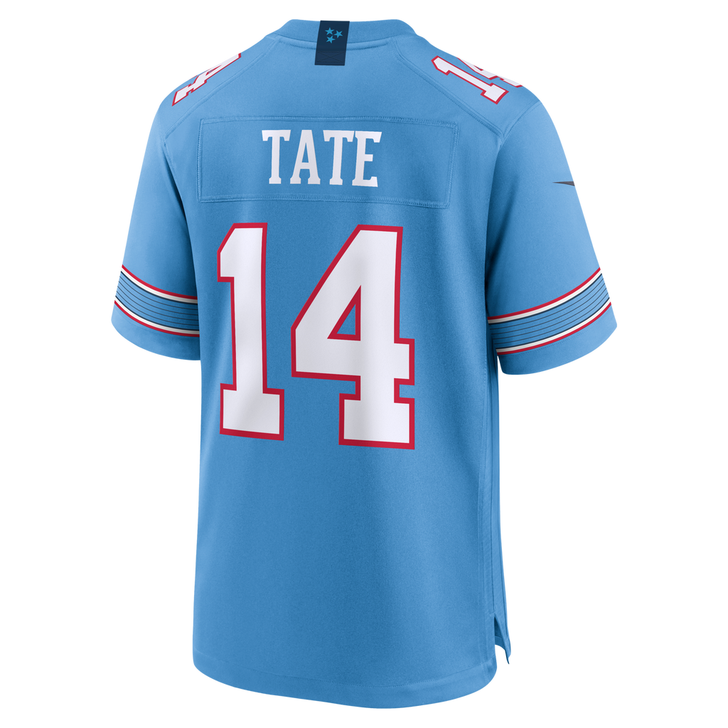 Tennessee Titans Carnell Tate Nike Light Blue 2026 NFL Draft First Round Pick No. 4 Team Game Jersey