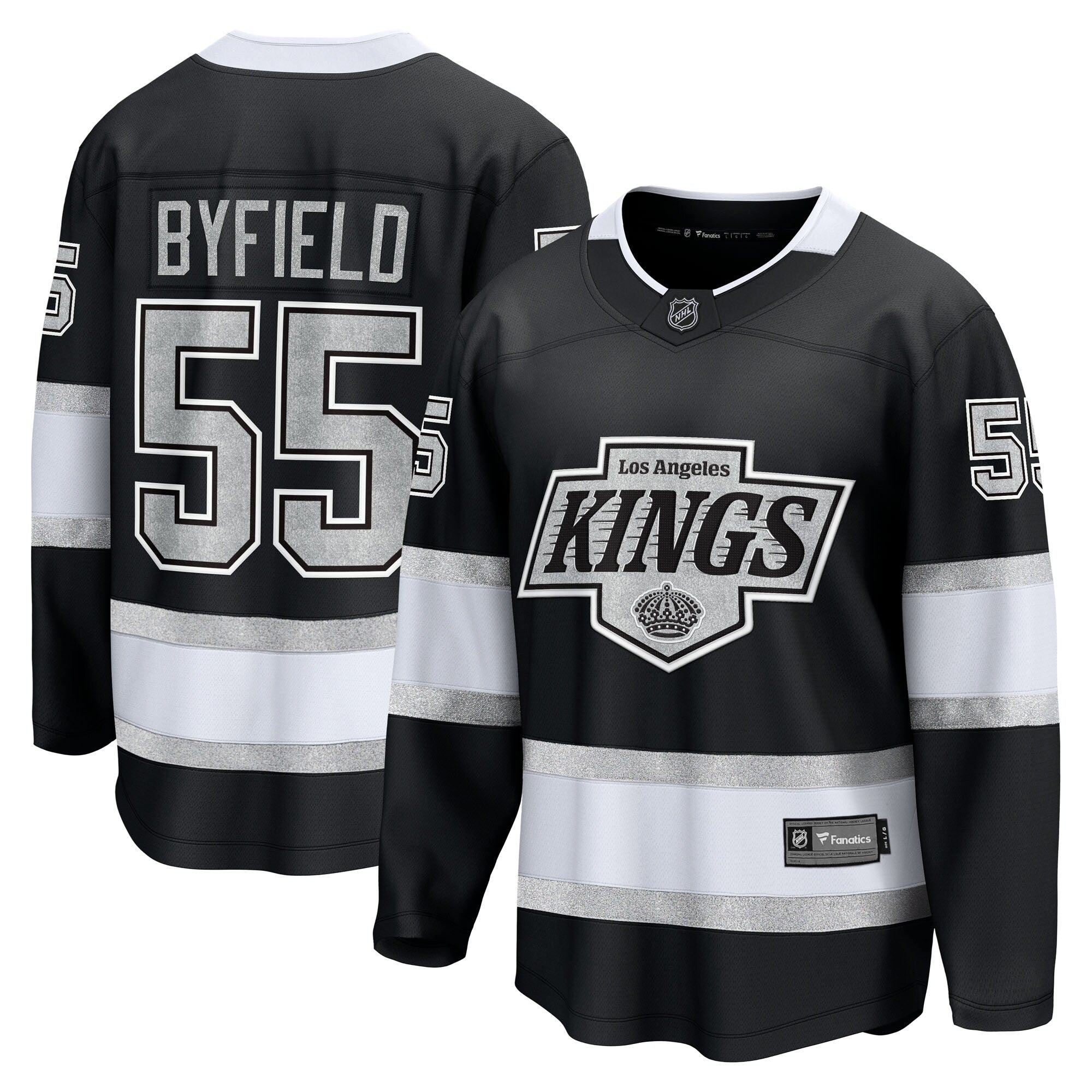Los Angeles Kings Quinton Byfield Fanatics Black Home Breakaway Jersey