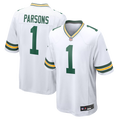 Green Bay Packers Micah Parsons Nike White Game Player Jersey