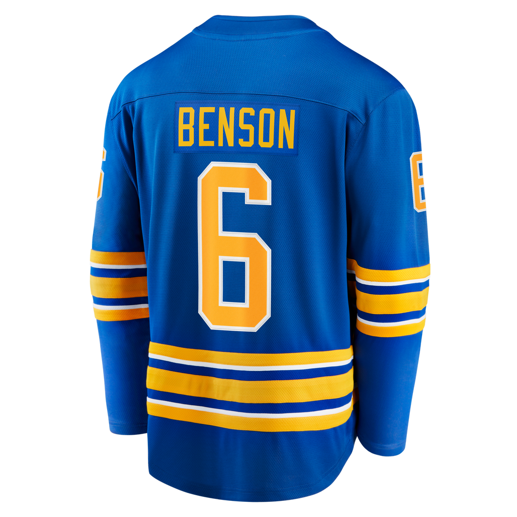 Buffalo Sabres Zach Benson Fanatics Royal Home Breakaway Jersey