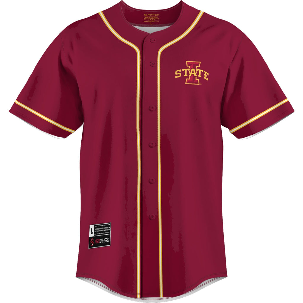 GameDay Greats Cardinal Iowa State Cyclones Lightweight Baseball Jersey