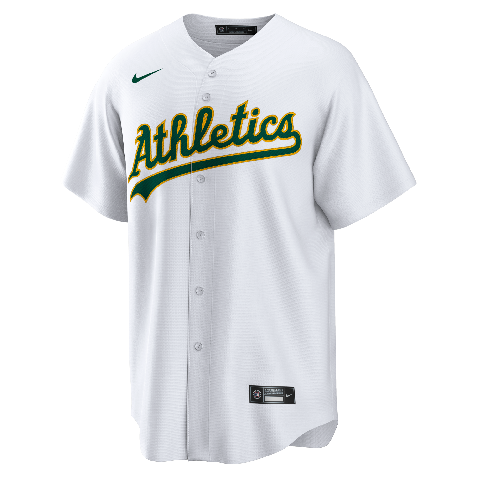 Athletics Nick Kurtz Nike White Home Replica Player Jersey