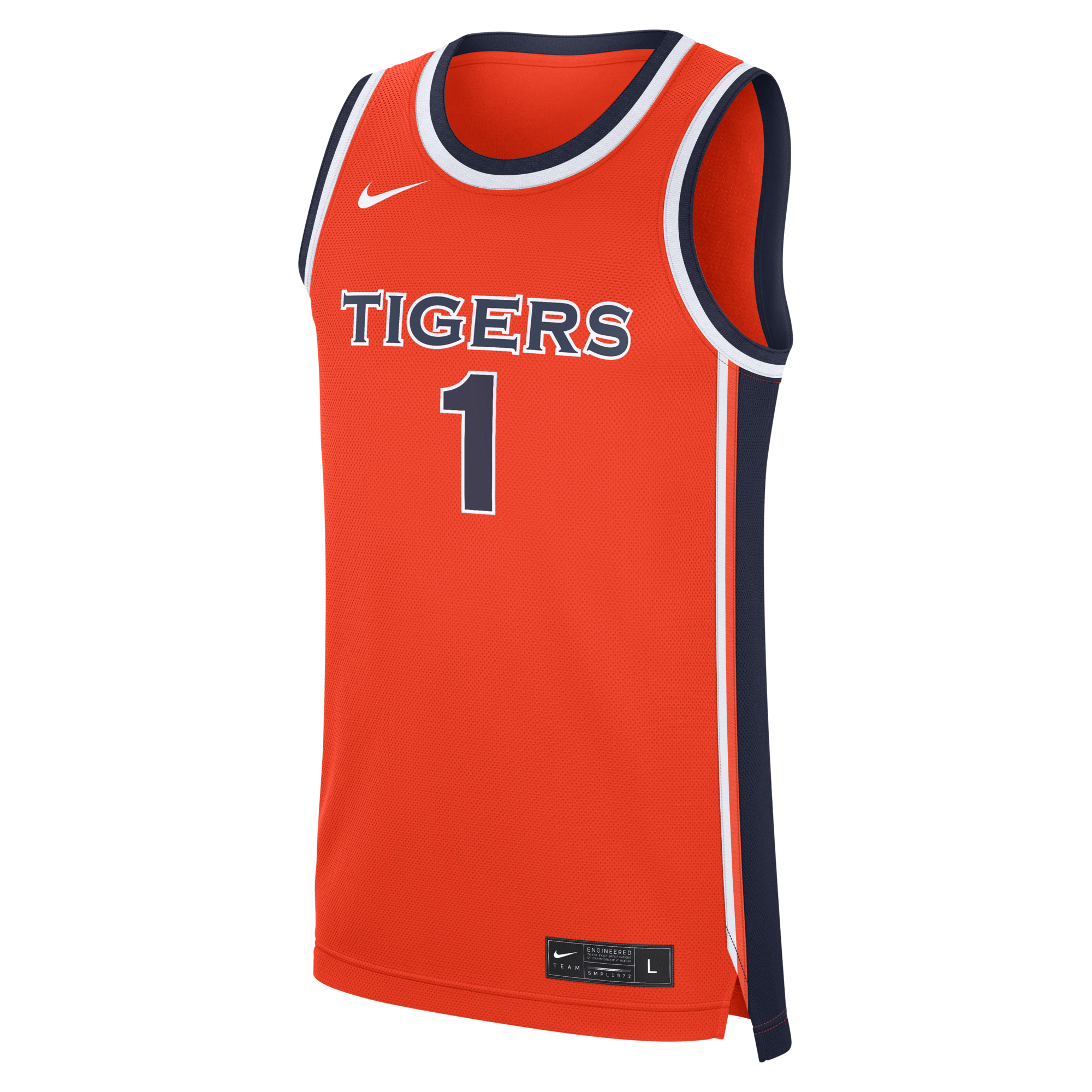 Nike Orange Auburn Tigers #1 Alternate War Eagle Replica Basketball Jersey