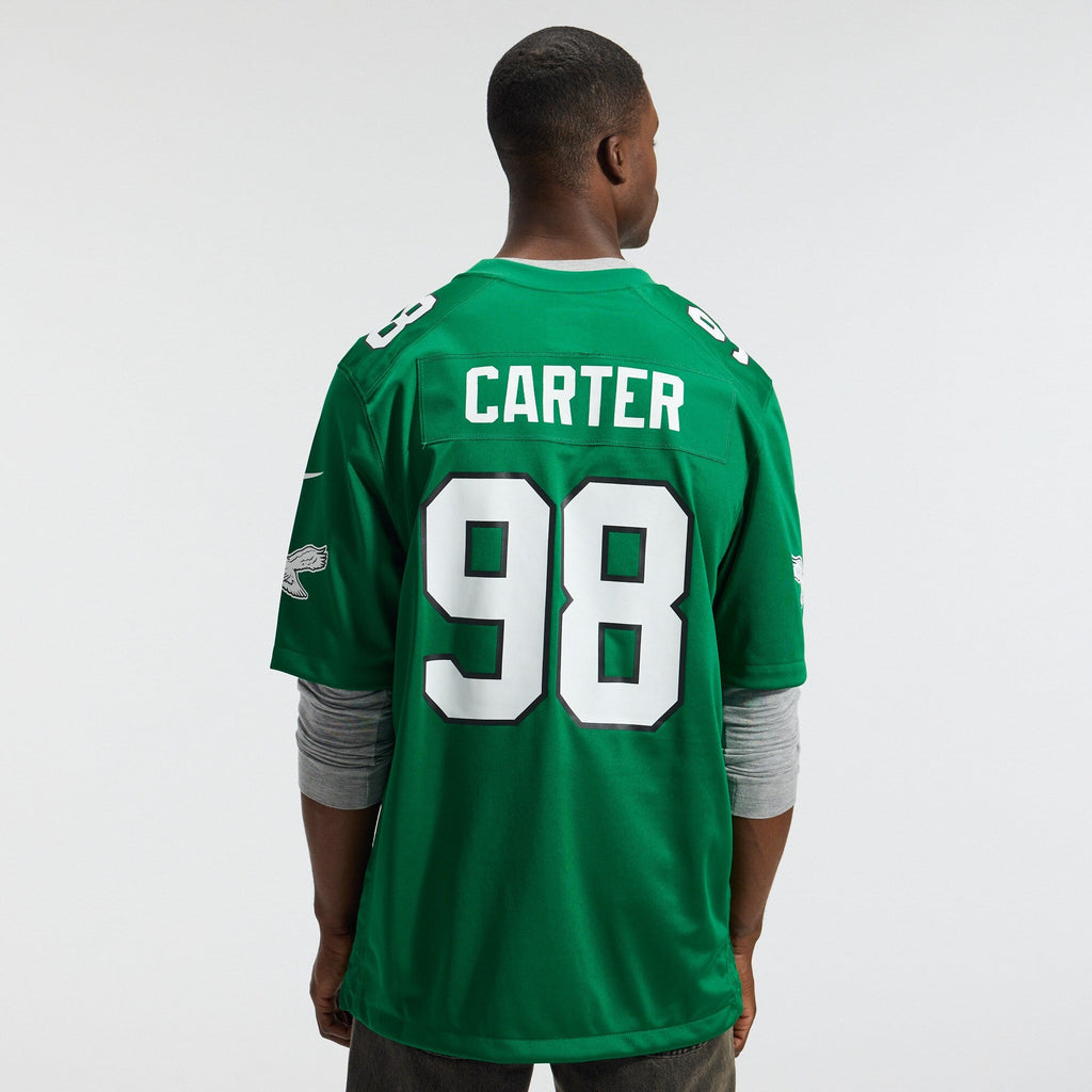 Philadelphia Eagles Jalen Carter Nike Kelly Green Alternate Game Jersey