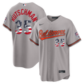 Fourth of July Baltimore Orioles Adley Rutschman Nike Gray USA 250 Stadium Jersey