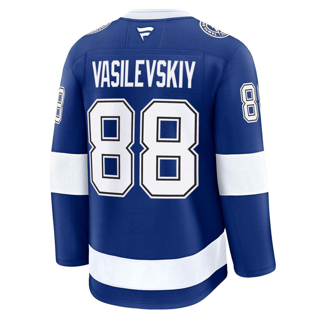 Tampa Bay Lightning Andrei Vasilevskiy Fanatics Blue Home Premium Jersey