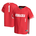 GameDay Greats #1 Scarlet Nebraska Huskers Lightweight Baseball Jersey