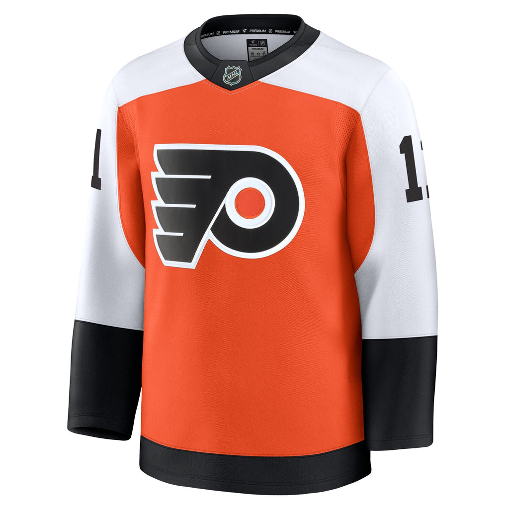Philadelphia Flyers Travis Konecny Fanatics Burnt Orange Home Premium Jersey