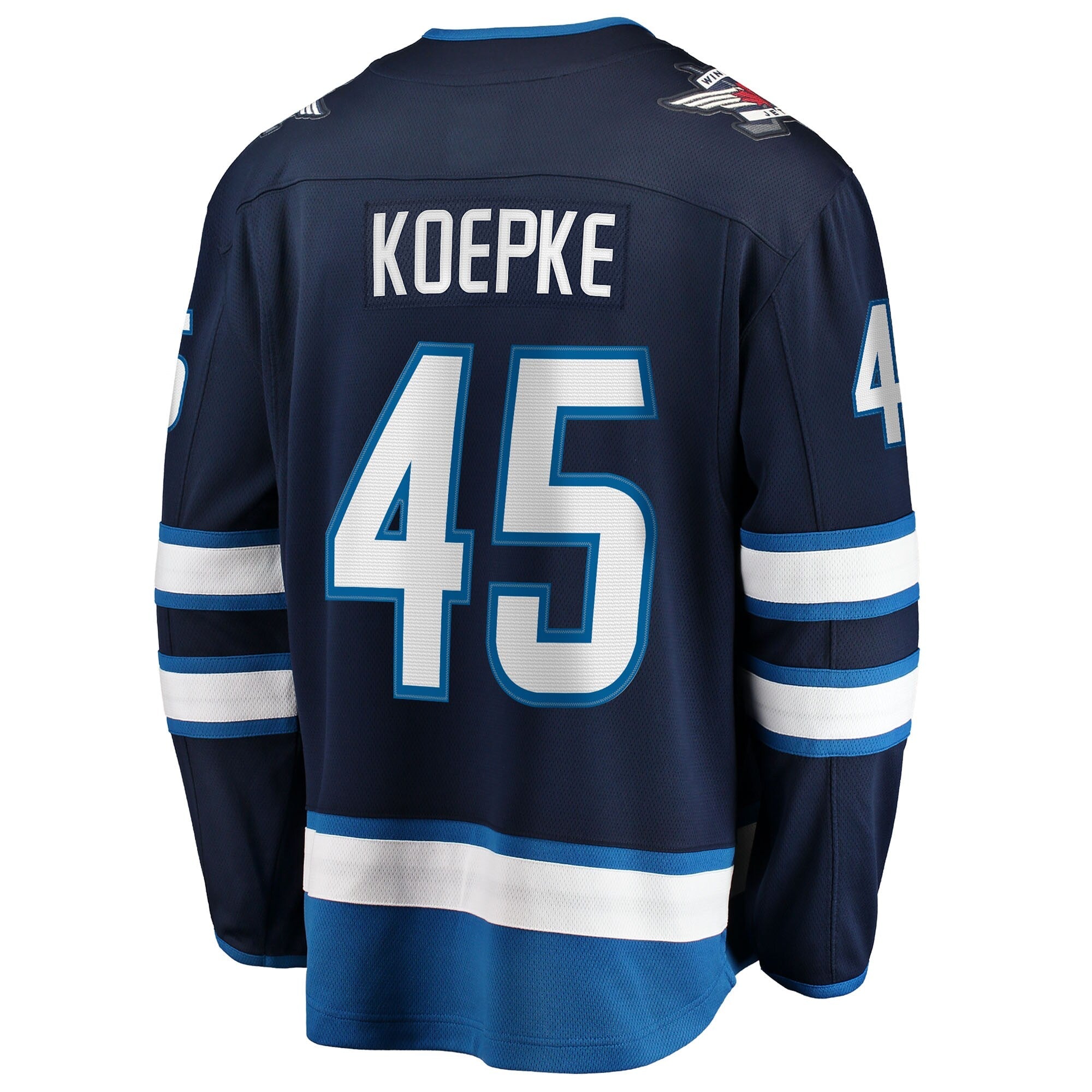 Winnipeg Jets Cole Koepke Fanatics Navy Home Breakaway Jersey