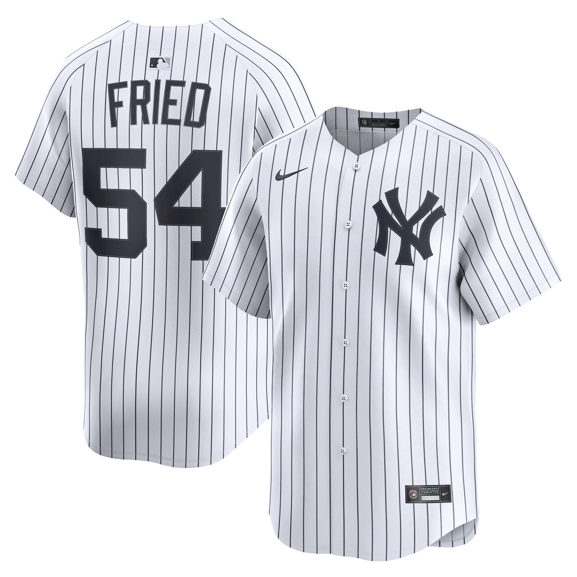 New York Yankees Max Fried Nike White Home Limited Player Jersey