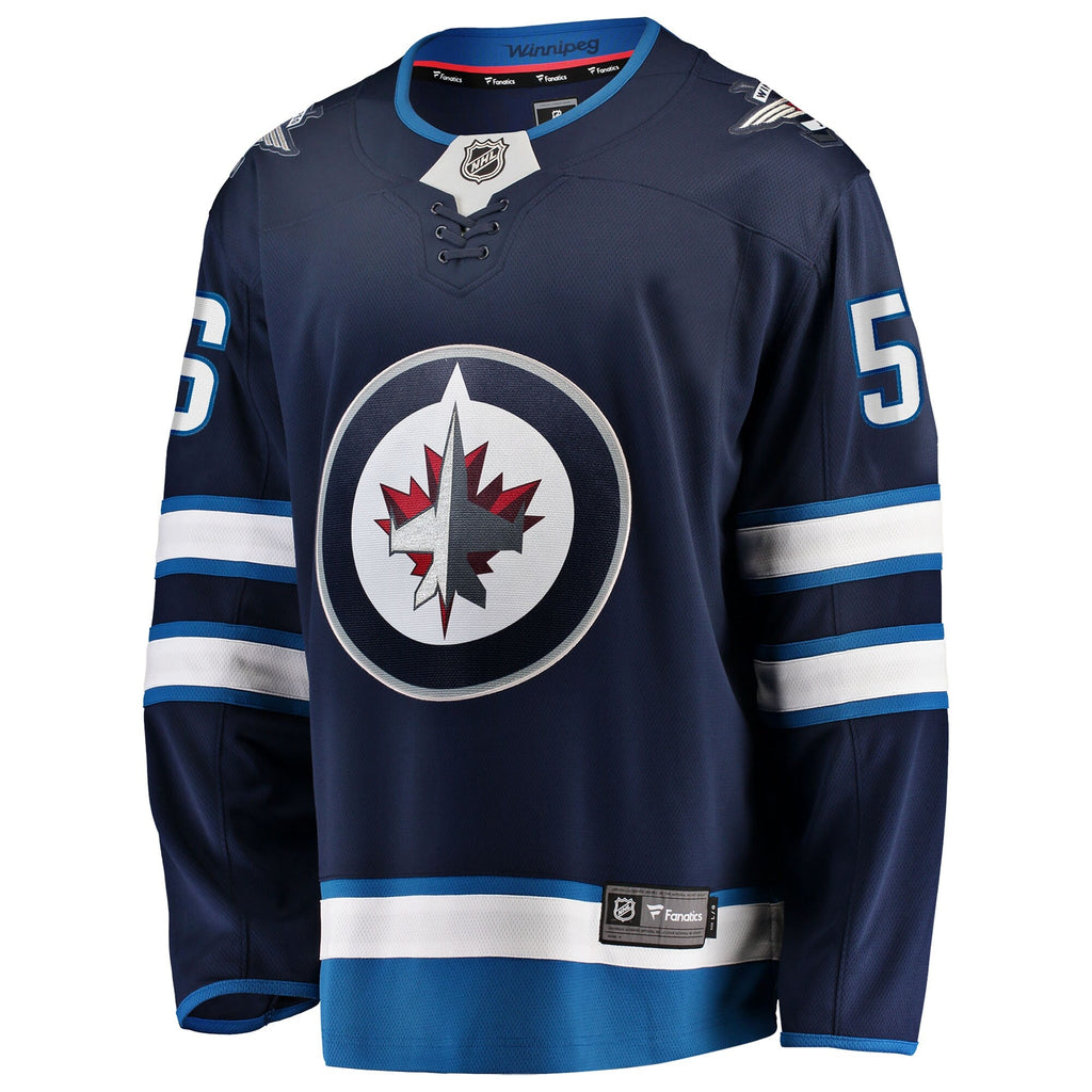 Winnipeg Jets Kale Clague Fanatics Navy Home Breakaway Jersey