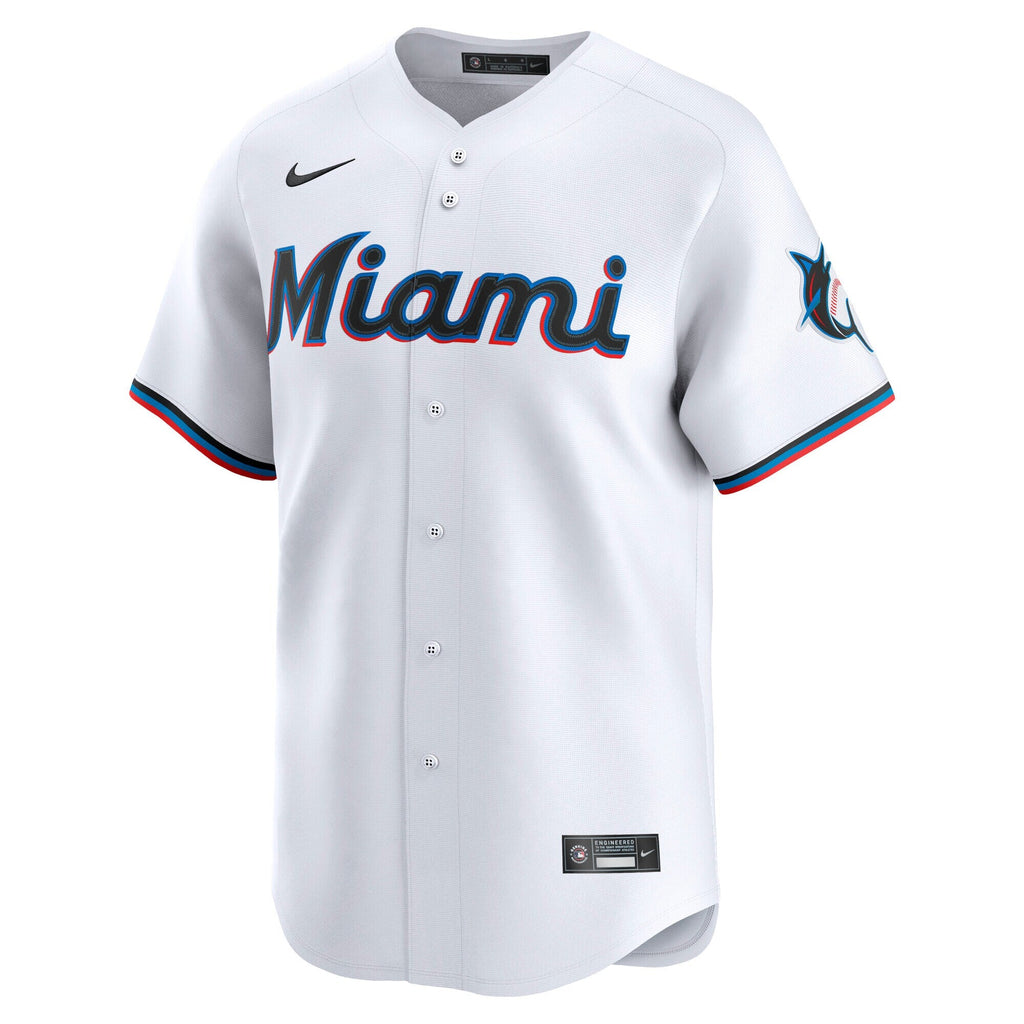 Miami Marlins Nike White Home Limited Jersey