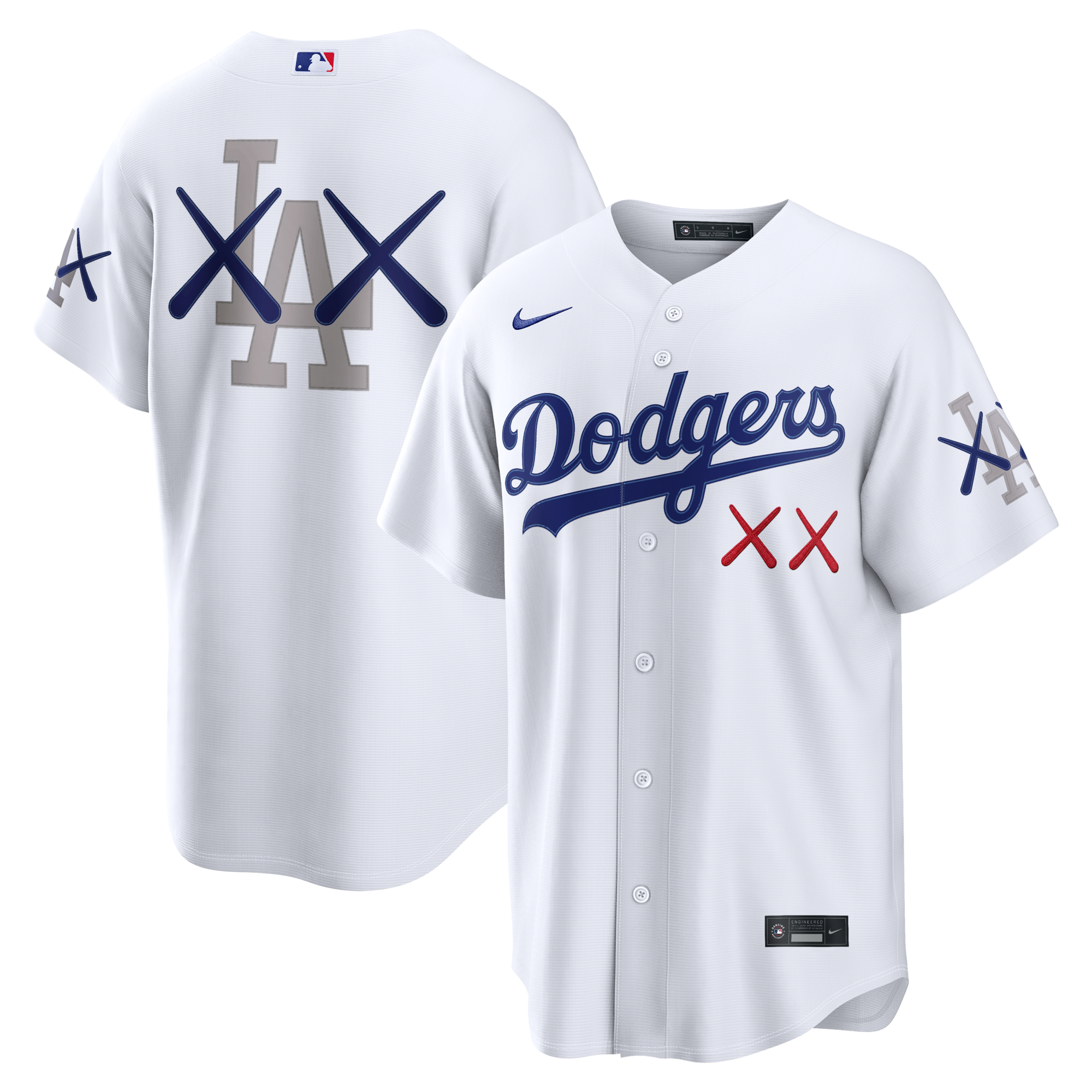 Los Angeles Dodgers Nike x KAWS White Stadium Jersey