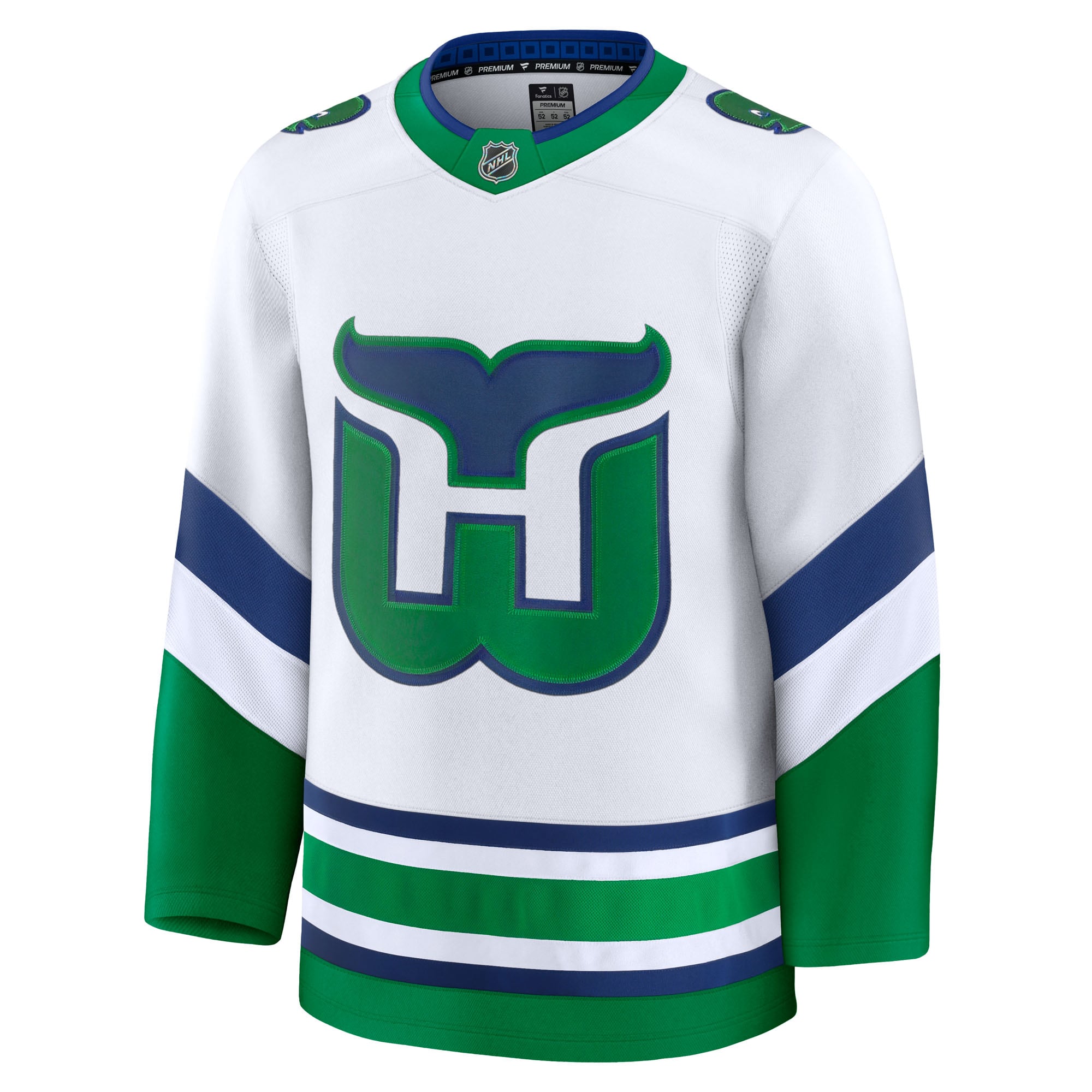 Carolina Hurricanes Fanatics White Throwback Premium Jersey