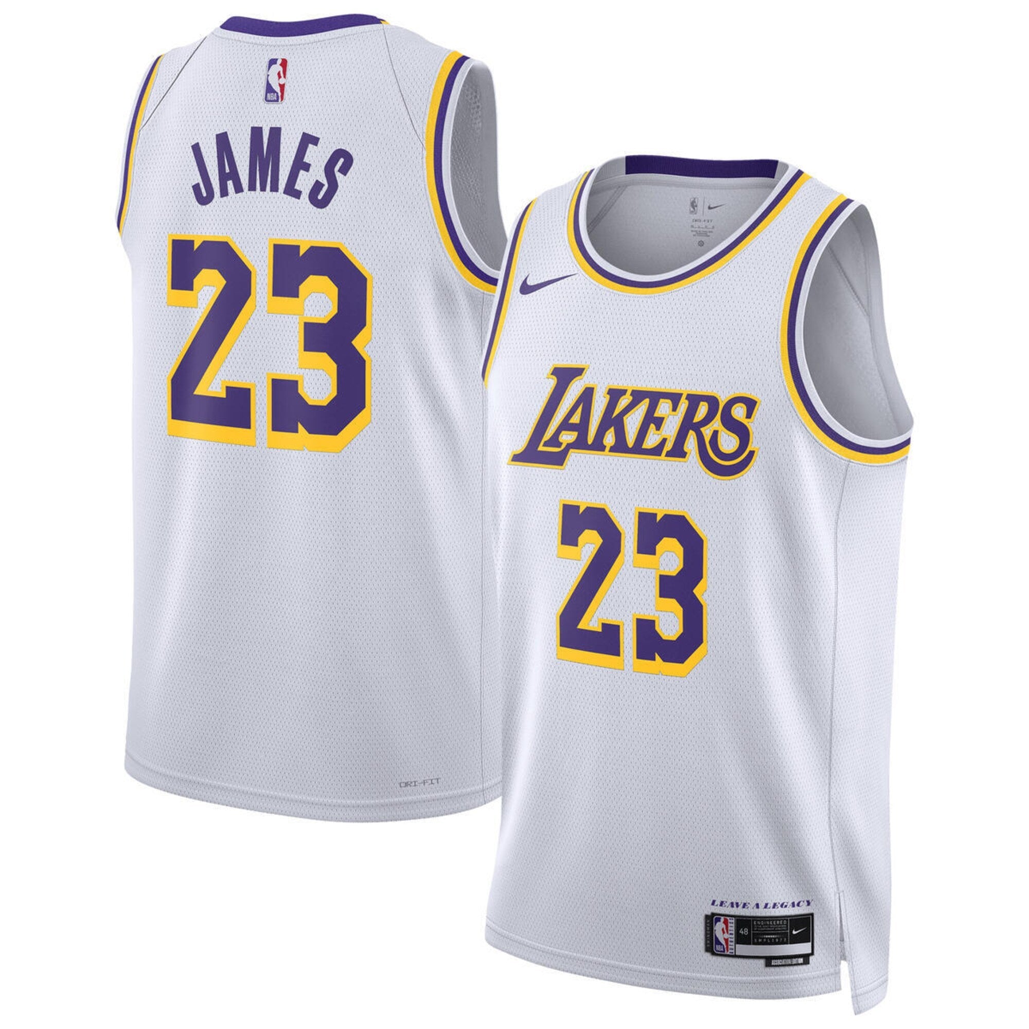 Los Angeles Lakers Nike Association Swingman Jersey - Lebron James