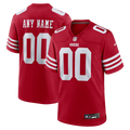 San Francisco 49ers Nike Scarlet Custom Jersey
