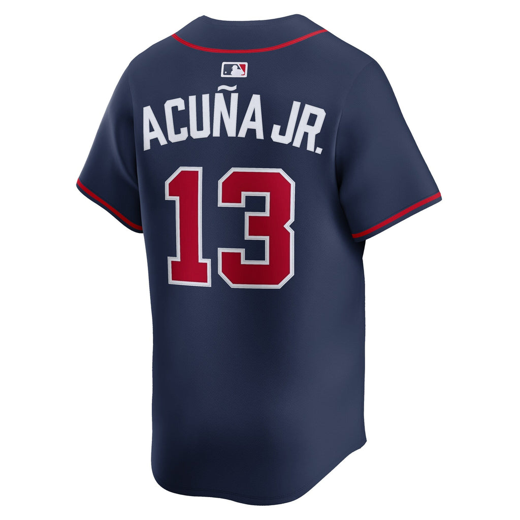 Atlanta Braves Ronald Acuña Jr. Nike Navy Alternate Limited Jersey