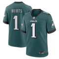 Philadelphia Eagles Jalen Hurts Nike Midnight Green Team Game Jersey