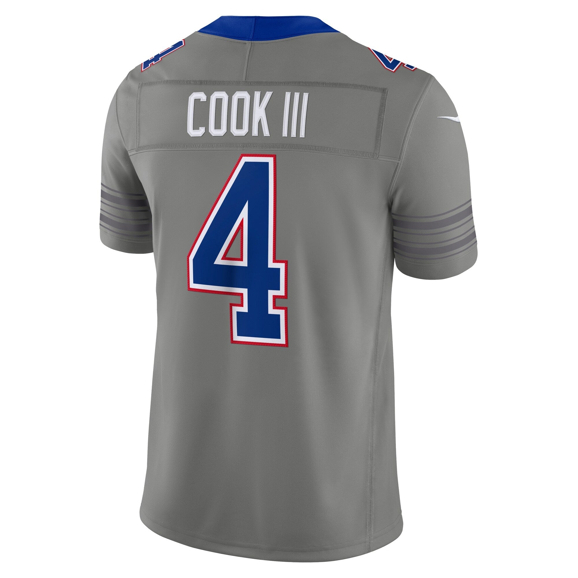 Buffalo Bills James Cook III Nike Gray Nickel City Vapor F.U.S.E. Stitched Limited Jersey