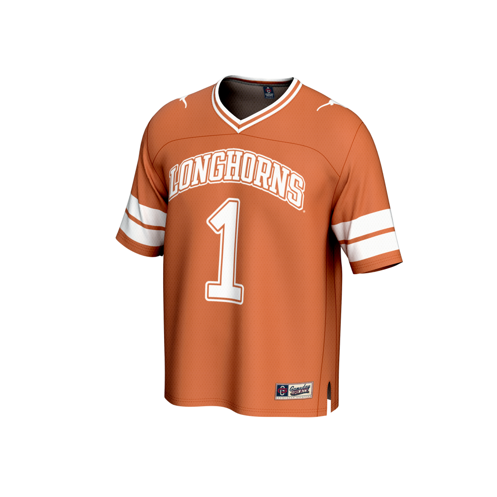 GameDay Greats Texas Orange #1 Texas Longhorns Football Fashion Jersey