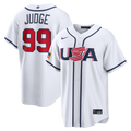 USA Baseball Aaron Judge Nike White 2026 World Baseball Classic Home Stadium Jersey