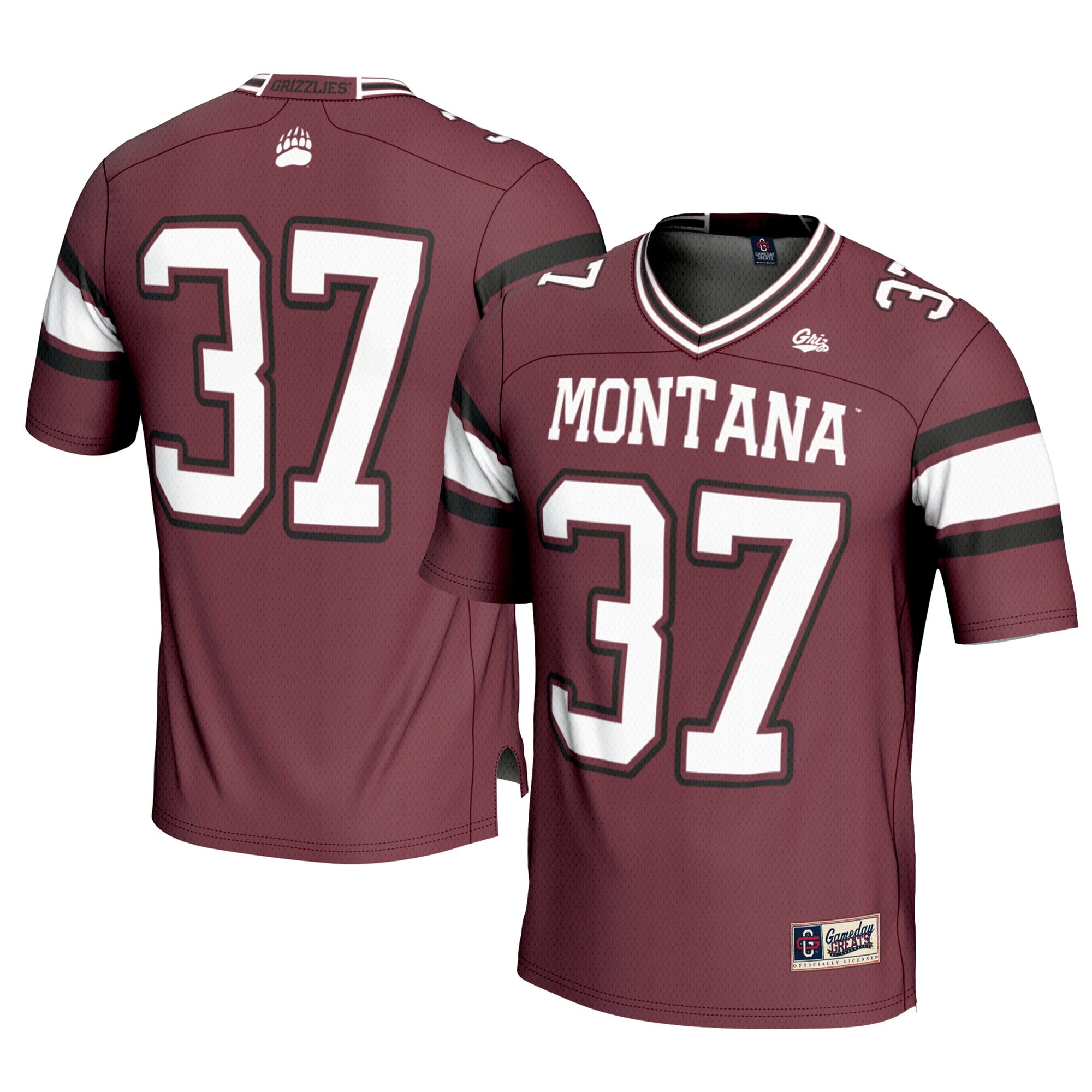 GameDay Greats #37 Maroon Montana Grizzlies Football Jersey