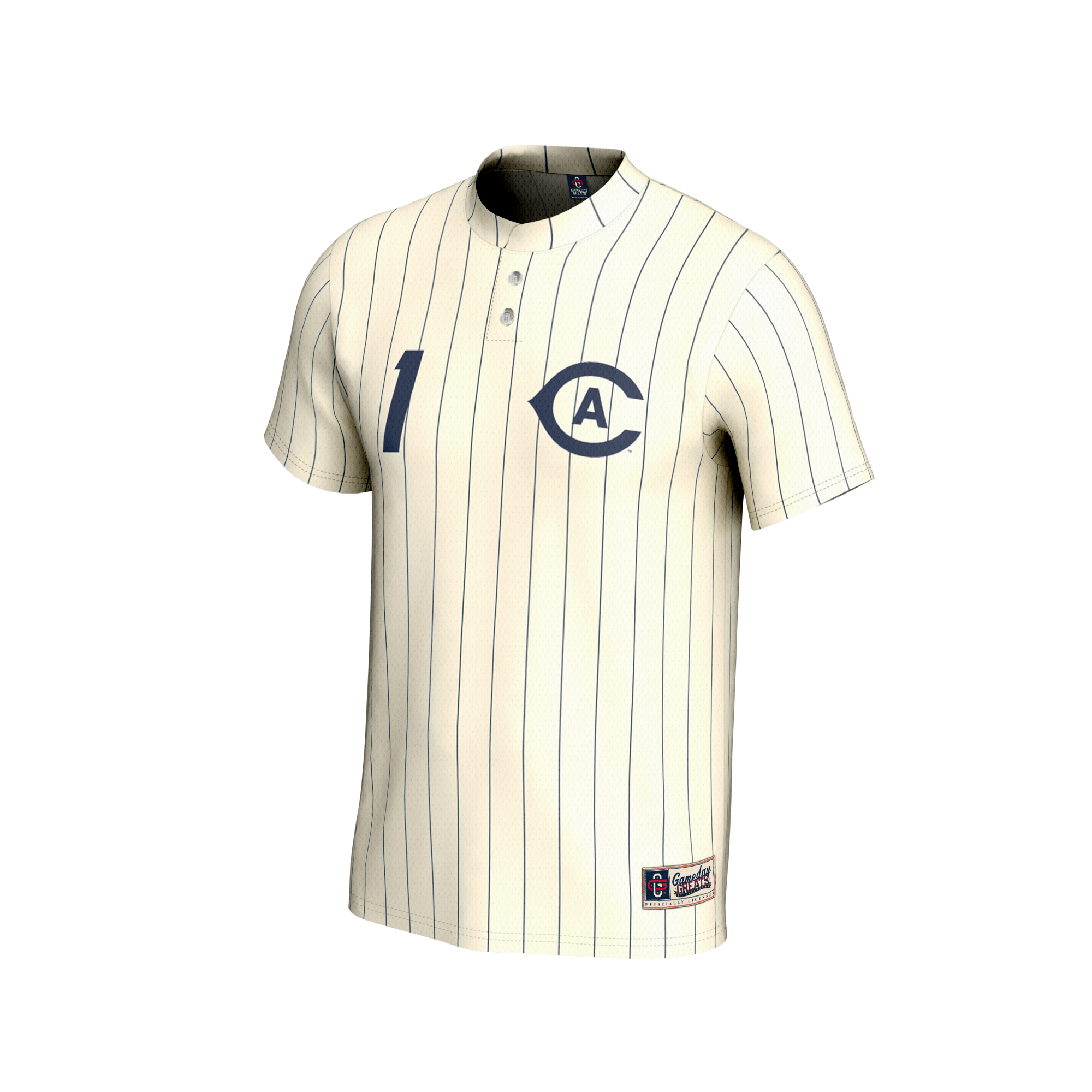 GameDay Greats White UC Davis Aggies Lightweight Collegiate Baseball Fashion Jersey