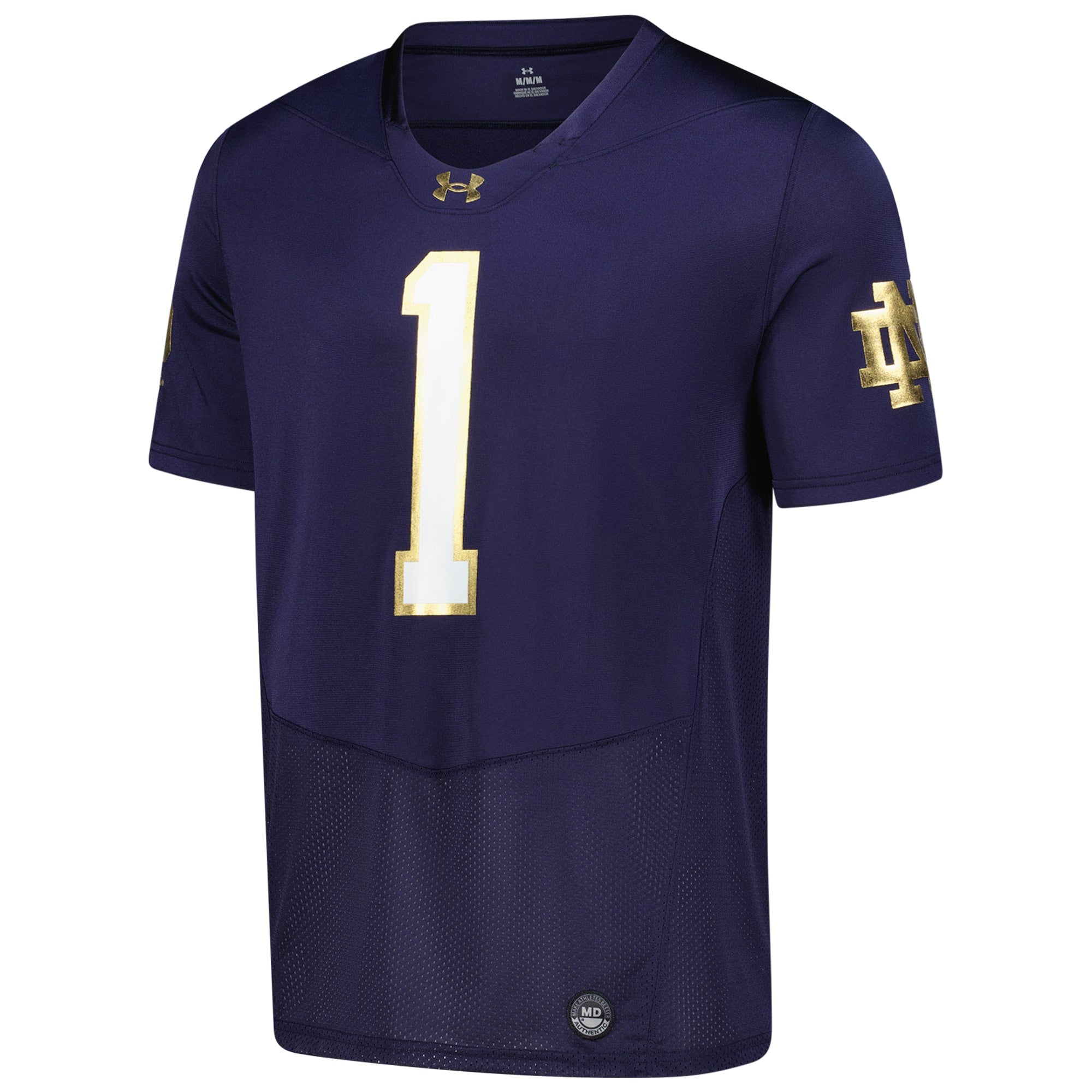 Under Armour Navy Notre Dame Fighting Irish Replica Football Jersey