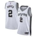 San Antonio Spurs Nike Association Edition Swingman Jersey NBA 2025 First Round Draft Pick - White - Dylan Harper