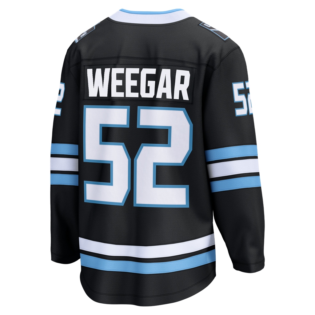 Utah Mammoth MacKenzie Weegar Fanatics Black Home Breakaway Jersey