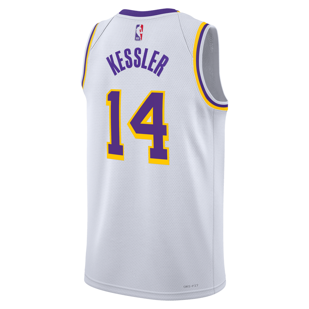Los Angeles Lakers Nike Association Edition Edition Swingman Jersey - White - Walker Kessler