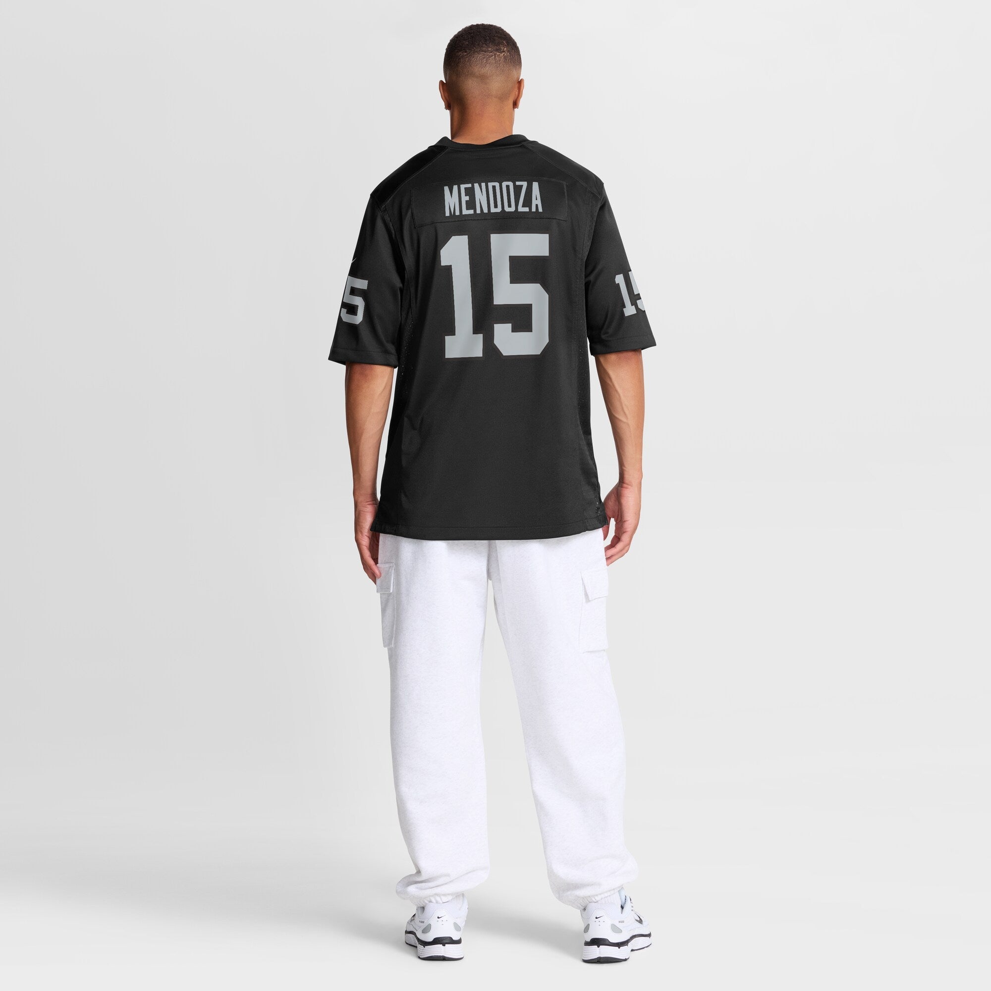 Las Vegas Raiders Fernando Mendoza Nike Black 2026 NFL Draft First Round Pick No. 1 Team Game Jersey