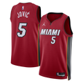 Miami Heat Jordan Brand Statement Edition Swingman Jersey - Red - Nikola Jovi?