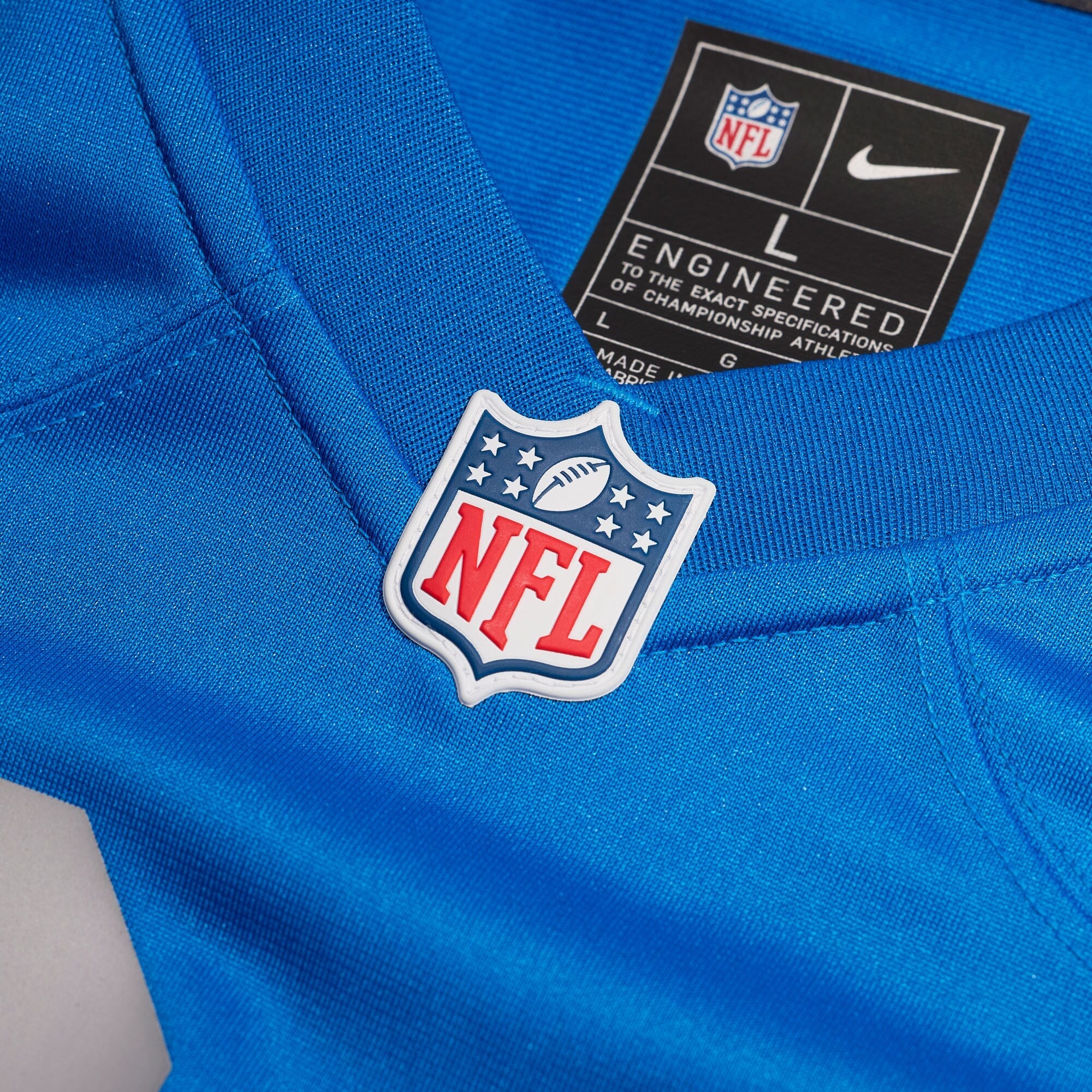 Detroit Lions Nike Blue Alternate Custom Game Jersey