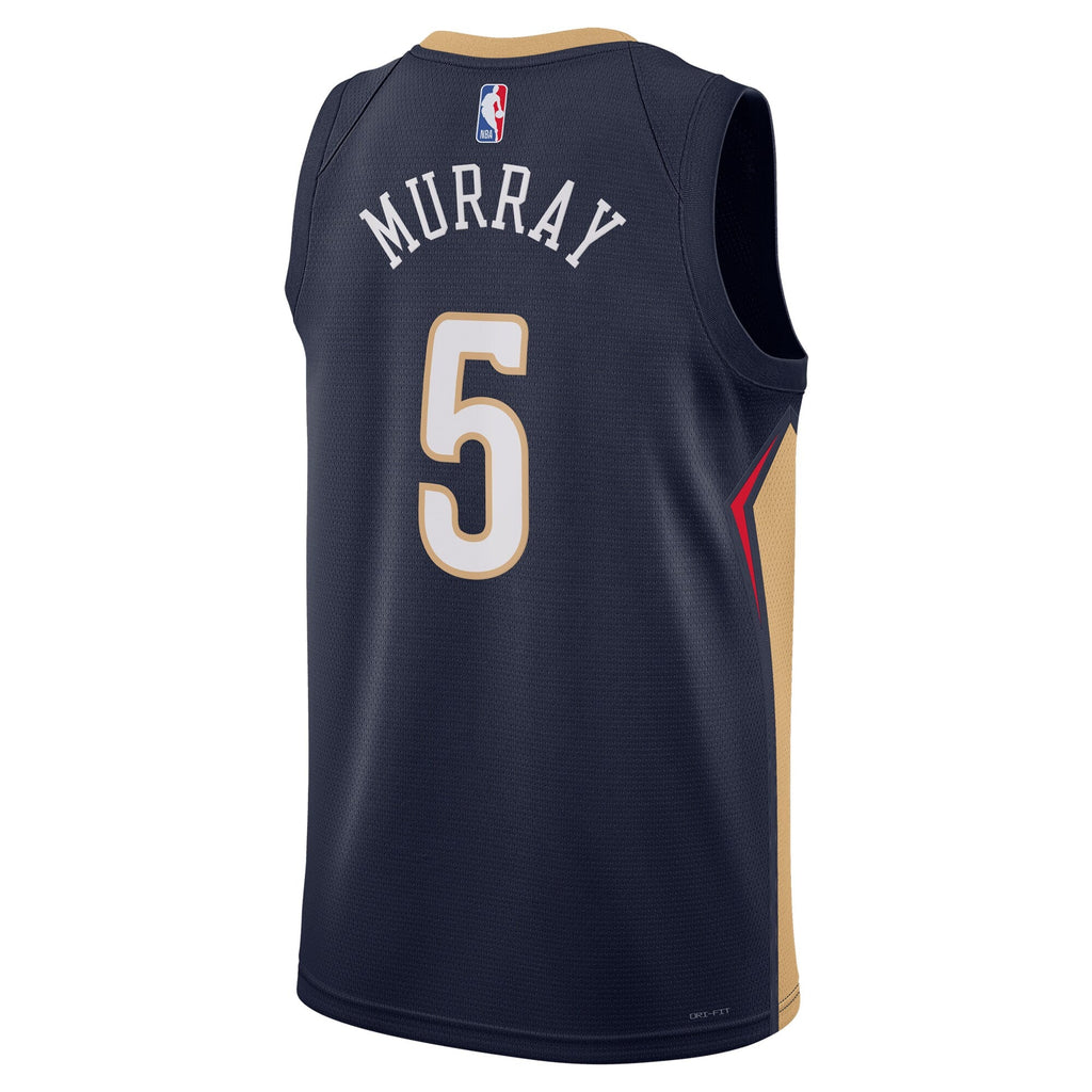 New Orleans Pelicans Nike Icon Edition Swingman Jersey - Navy - Dejounte Murray