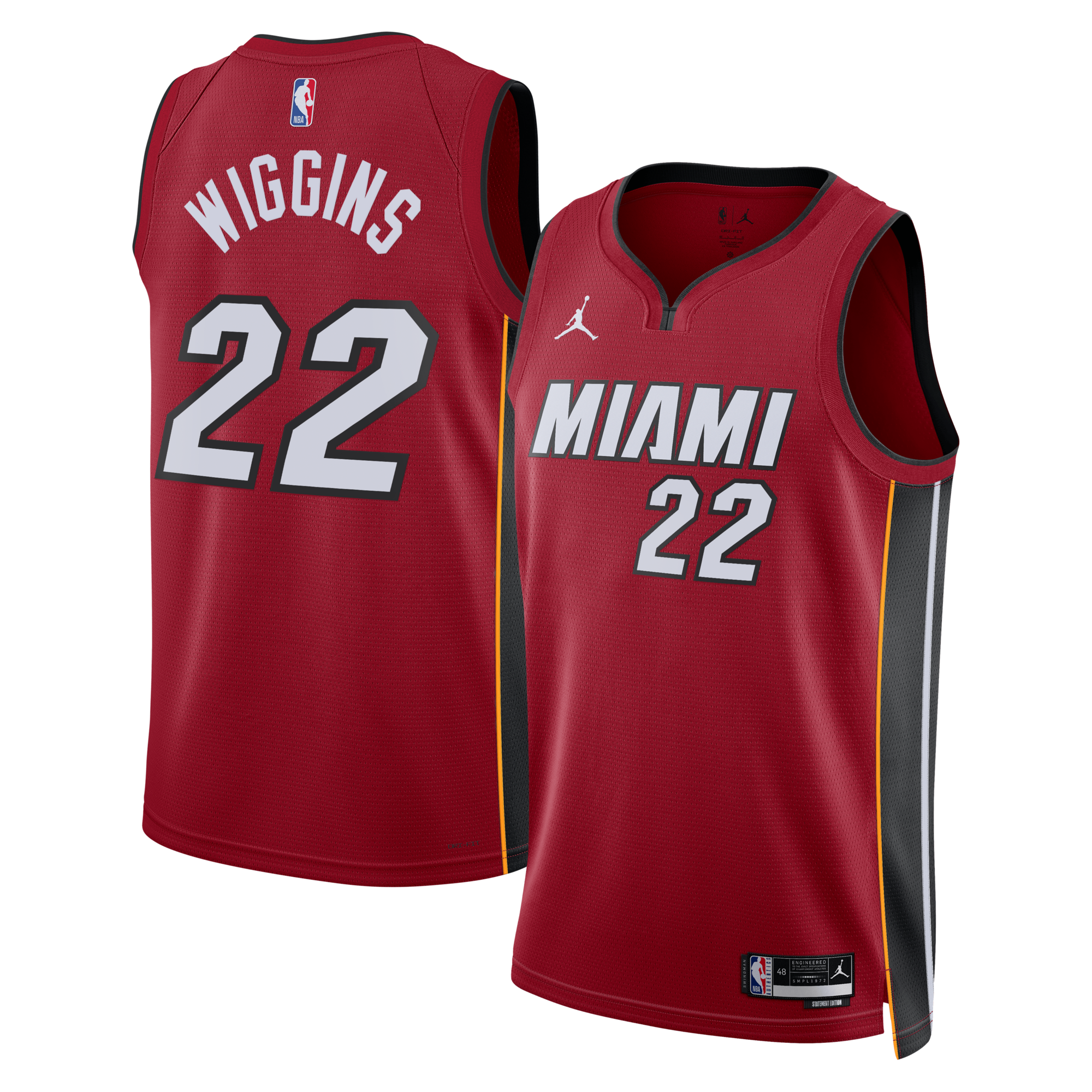 Miami Heat Jordan Brand Statement Edition Swingman Jersey - Red - Andrew Wiggins