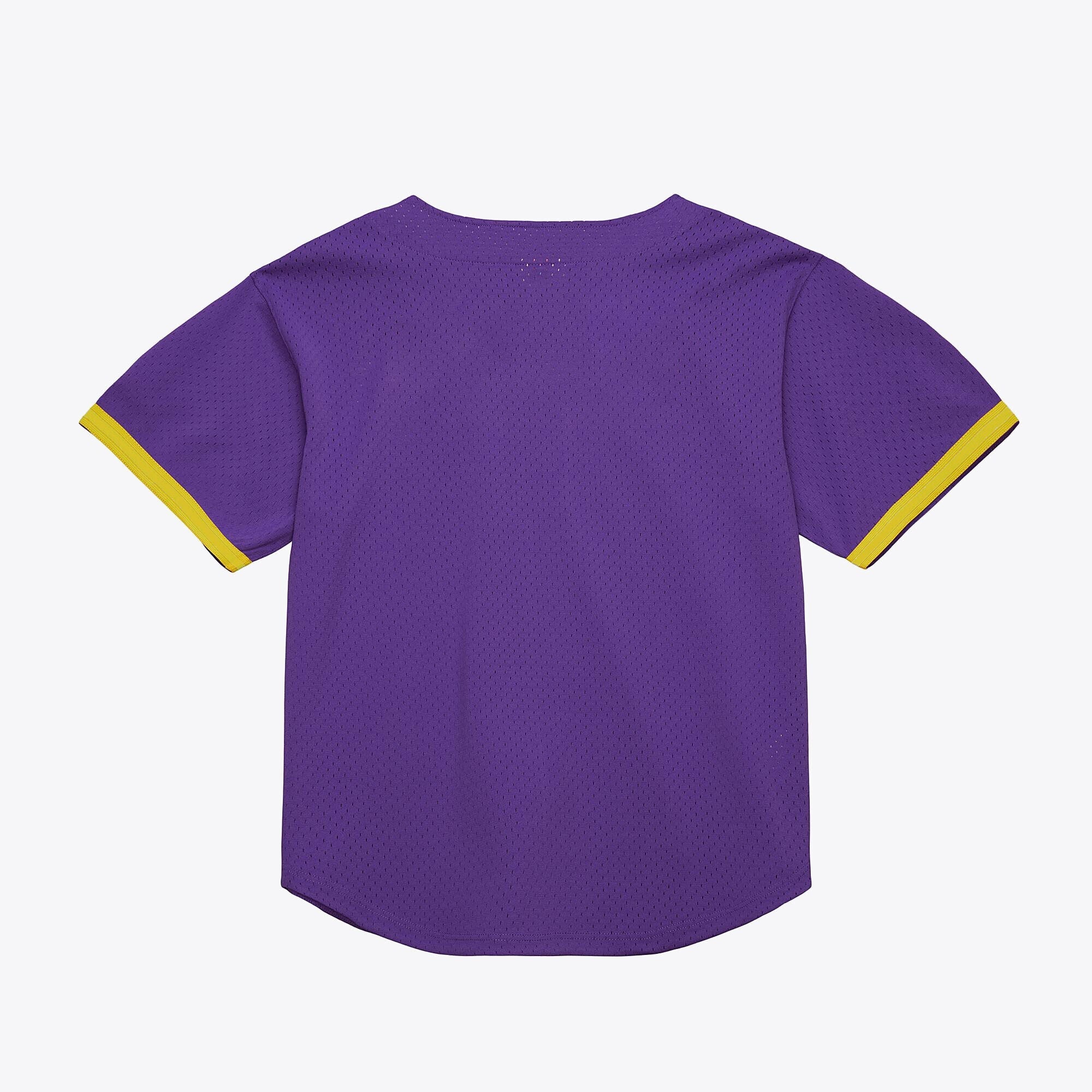 Mitchell & Ness Purple LSU Tigers Mesh Button-Up Batting Practice Baseball Jersey