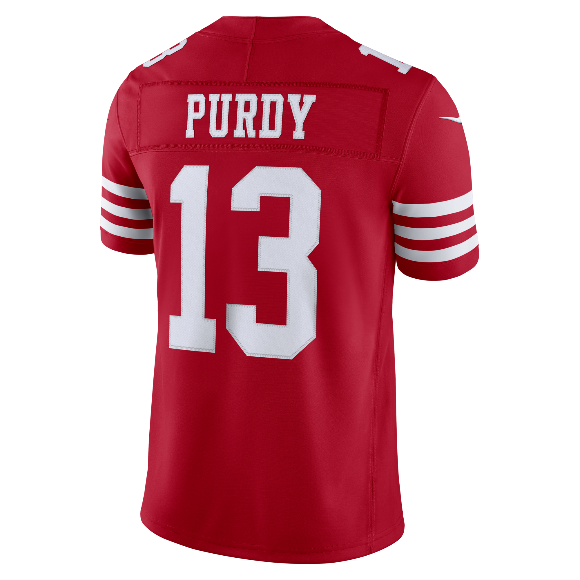 San Francisco 49ers Brock Purdy Nike Scarlet Team Vapor F.U.S.E. Stitched Limited Jersey