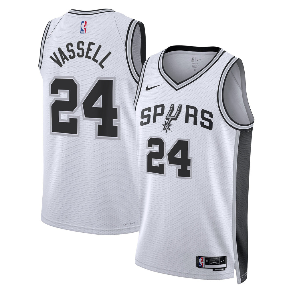 San Antonio Spurs Nike Association Edition Swingman Jersey - White - Devin Vassell