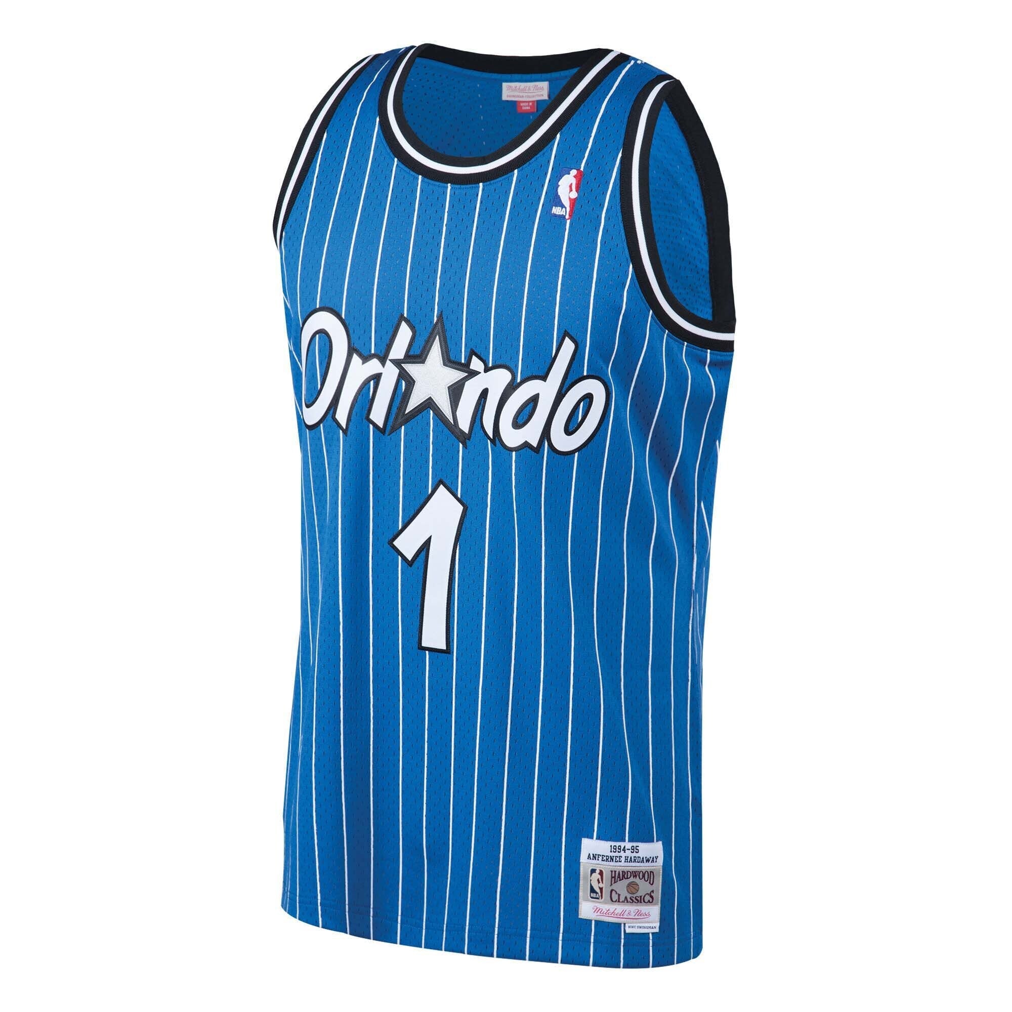 Orlando Magic Hardwood Classics Road Jersey By Mitchell & Ness - - Anfernee Hardaway
