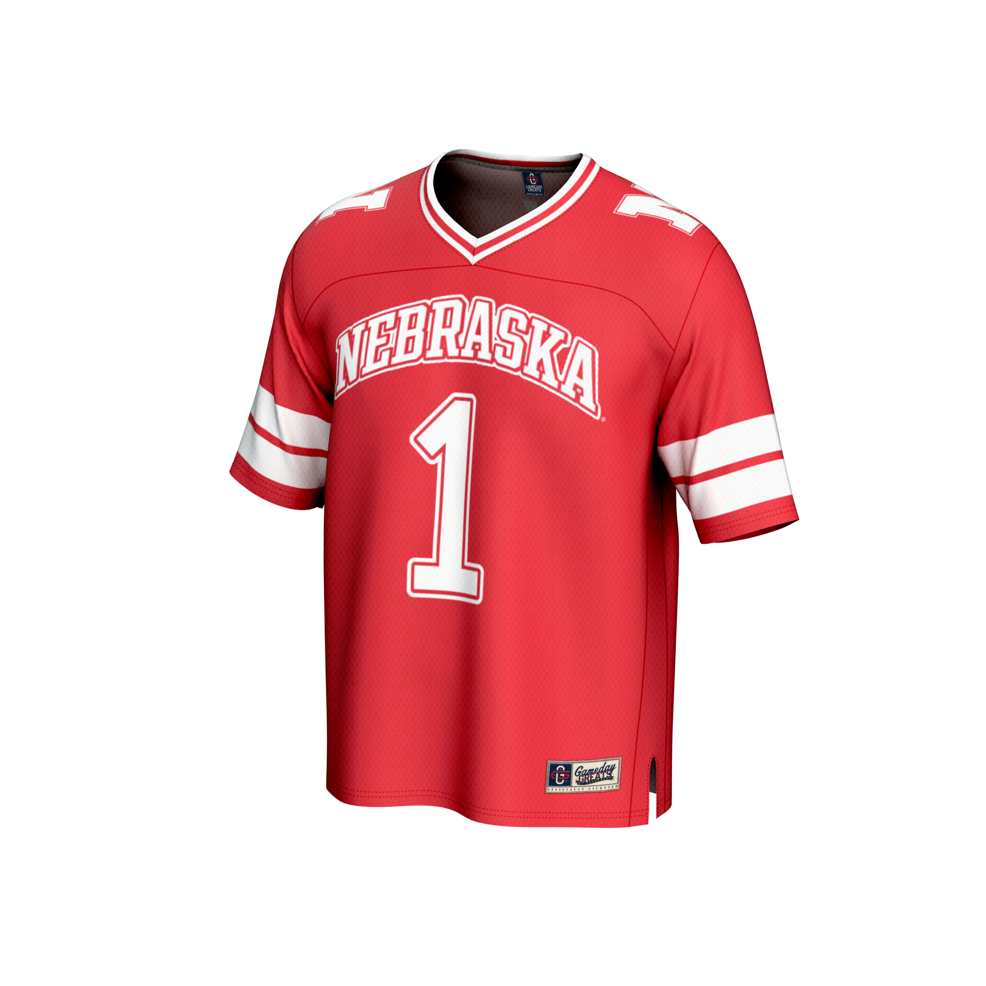 GameDay Greats #1 Scarlet Nebraska Huskers Lightweight Collegiate Football Fashion Jersey