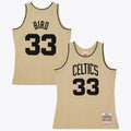 Boston Celtics Mitchell & Ness Larry Bird 1985 Swingman Jersey - Khaki