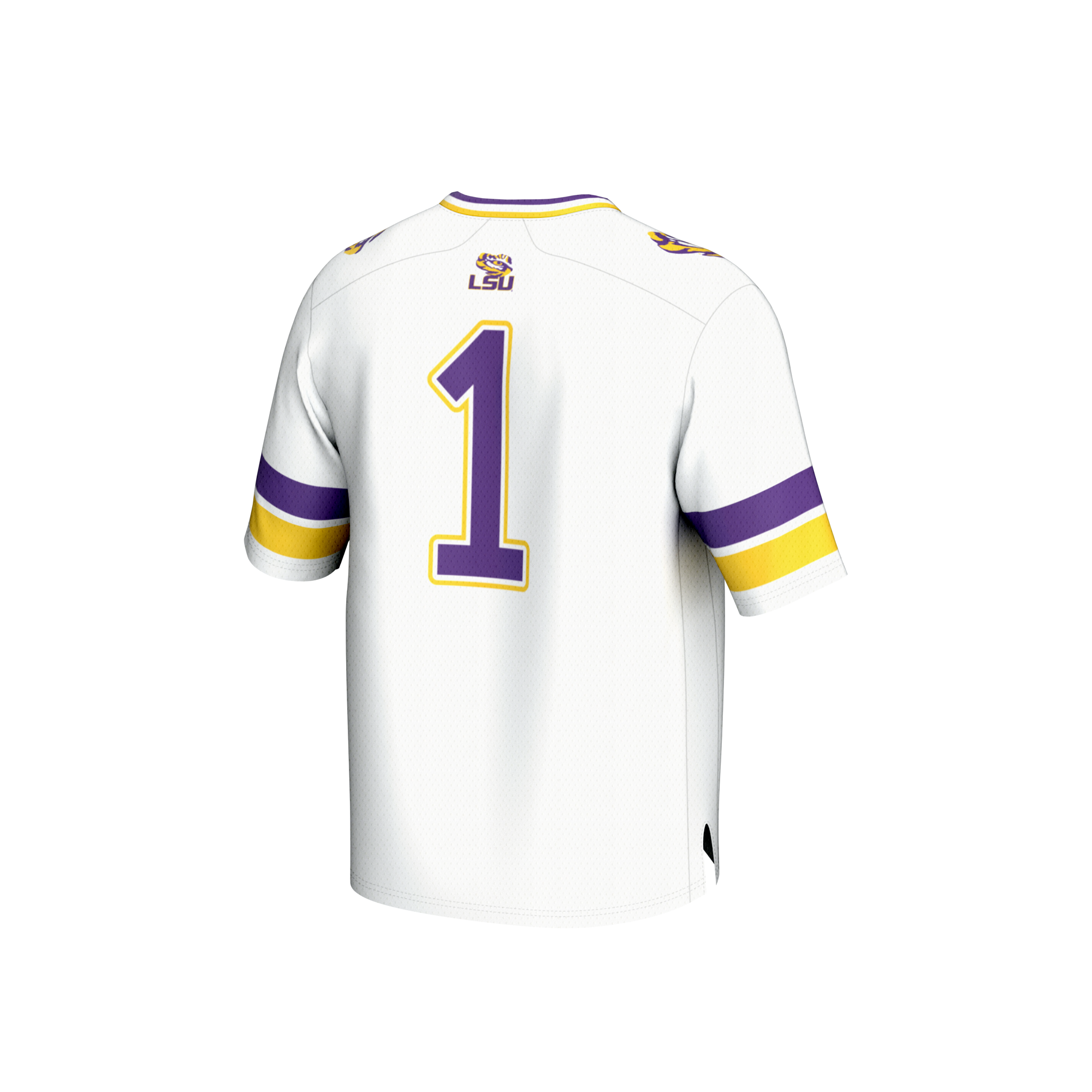 GameDay Greats #1 White LSU Tigers Collegiate Football Fashion Jersey