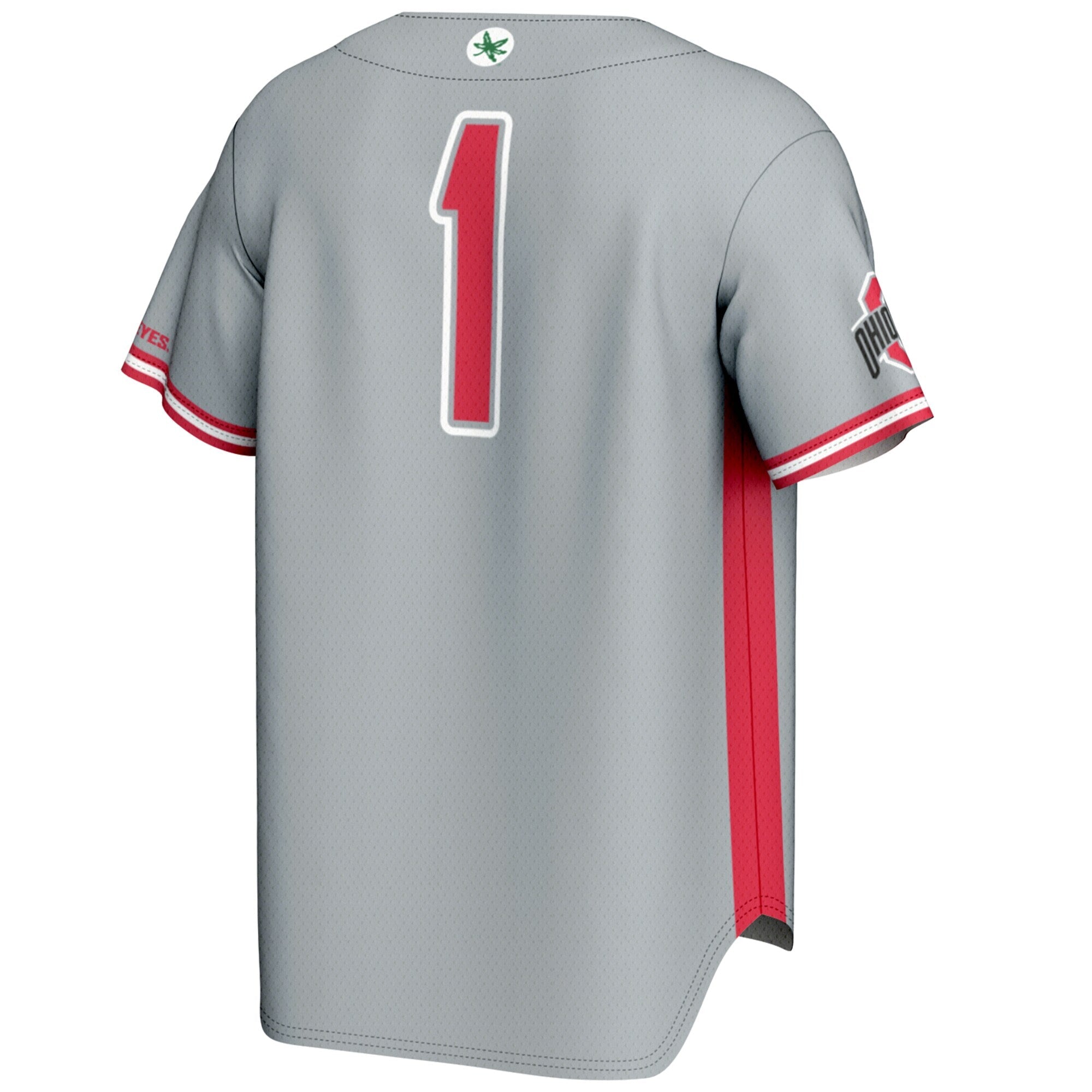 GameDay Greats #1 Gray Ohio State Buckeyes Lightweight Baseball Jersey
