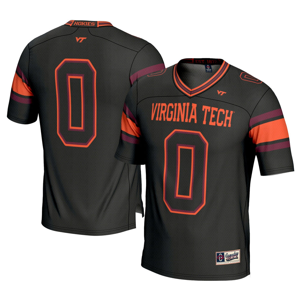 GameDay Greats #0 Black Virginia Tech Hokies Football Jersey